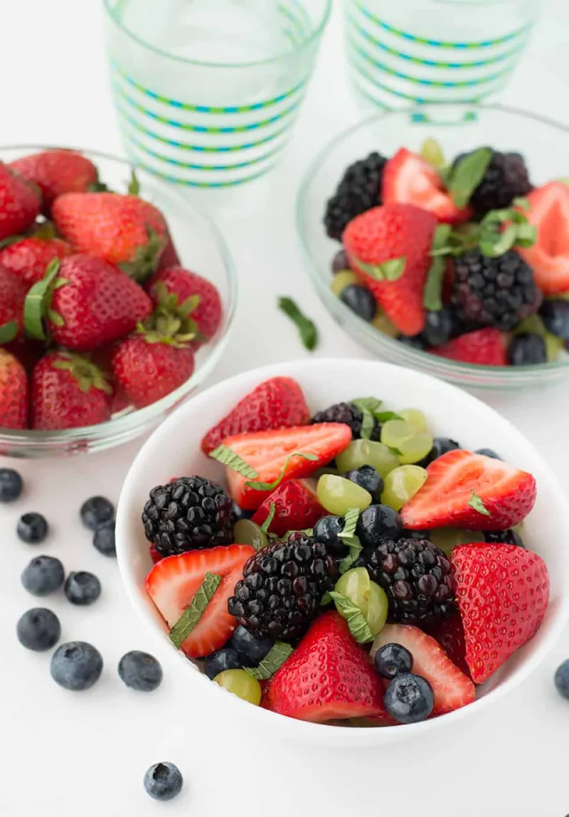 Fruit Salad with Peach Moscato Drizzle