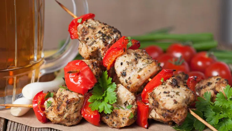 Chargrilled Chicken Kebabs Recipe