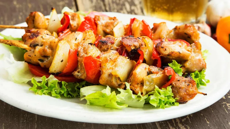 Classic Barbecue Chicken Kebabs