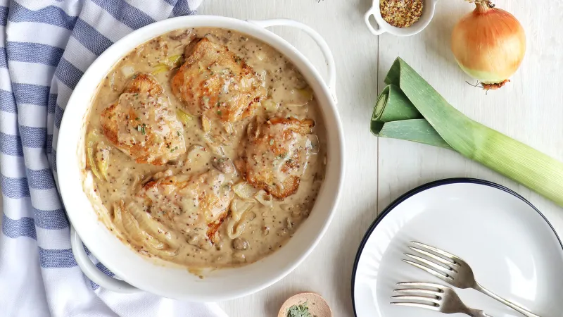 Chicken, Mushroom & Leek Casserole