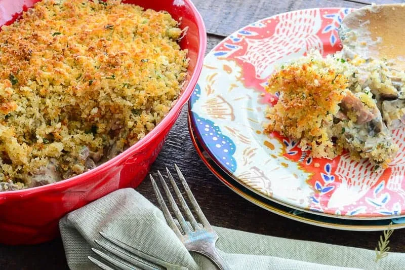 Unstuffed Mushroom Casserole