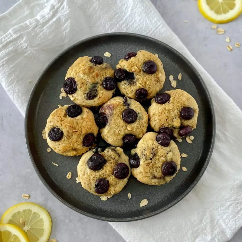 Vegan Blueberry Lemon Muffins
