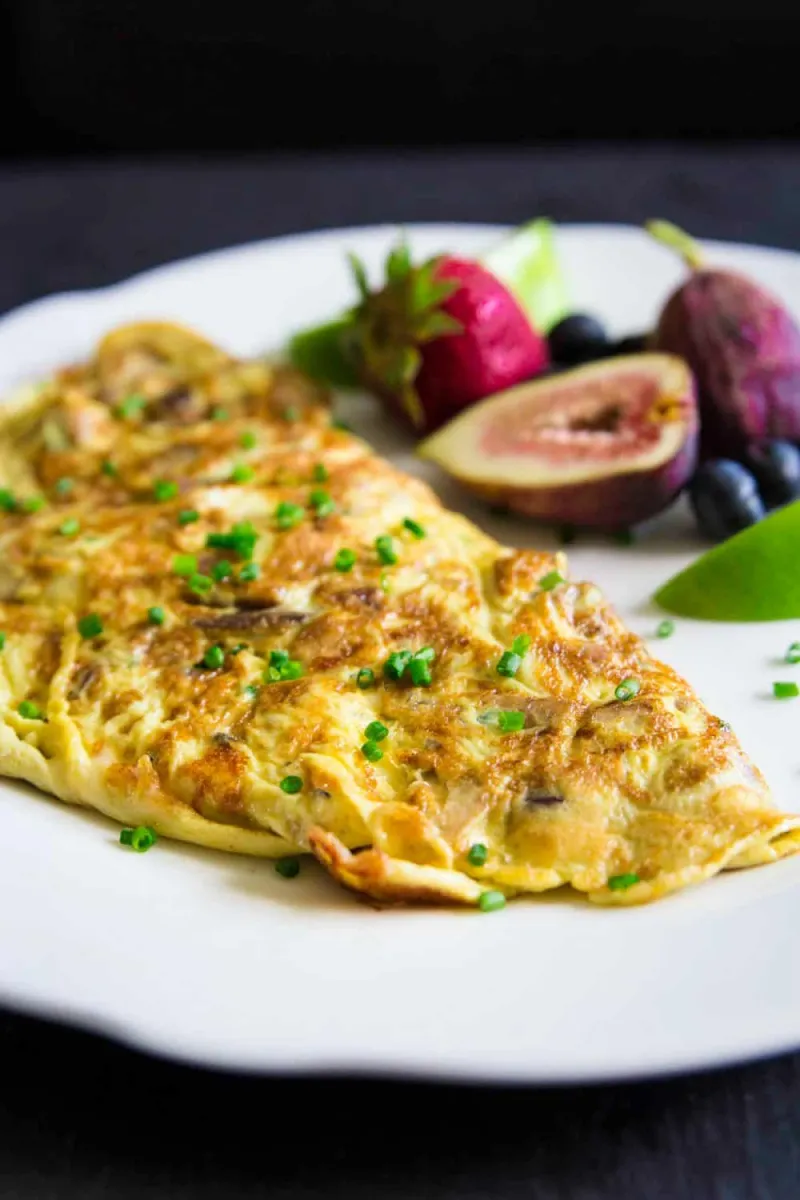Bacon Mushroom Omelette Recipe
