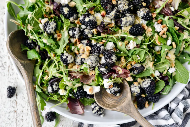Blackberry Hazelnut Spring Salad