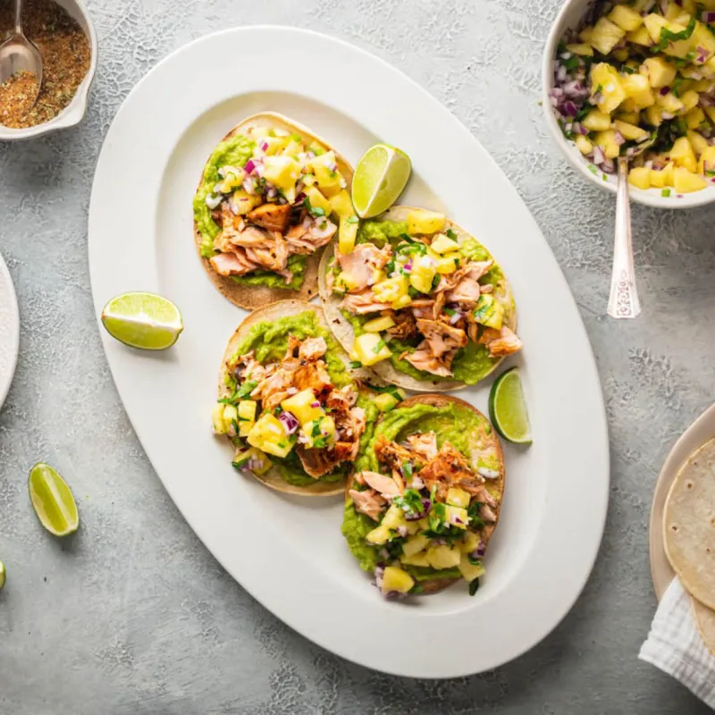 Salmon Tostadas