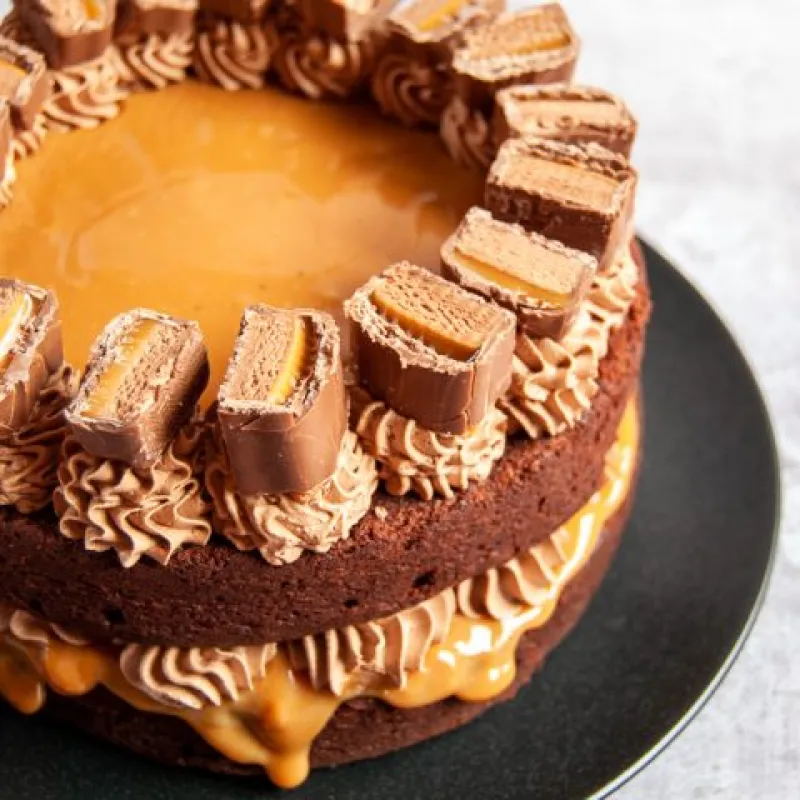 Chocolate Caramel Mars Bar Cake