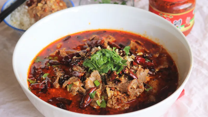 Sichuan Spicy Poached Beef