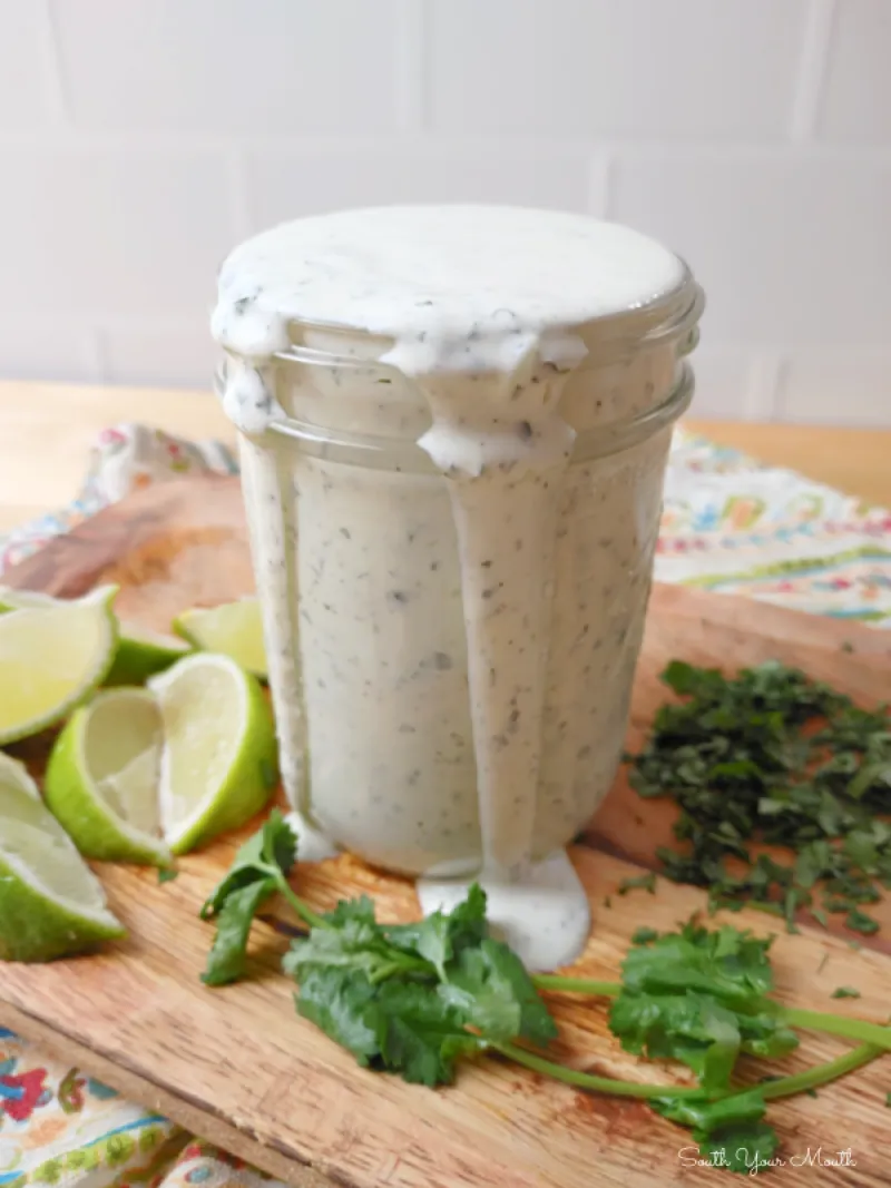 Easy Homemade Cilantro Lime Ranch Dressing