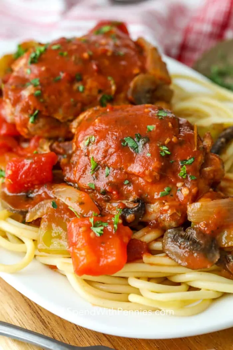 Slow Cooker Chicken Cacciatore