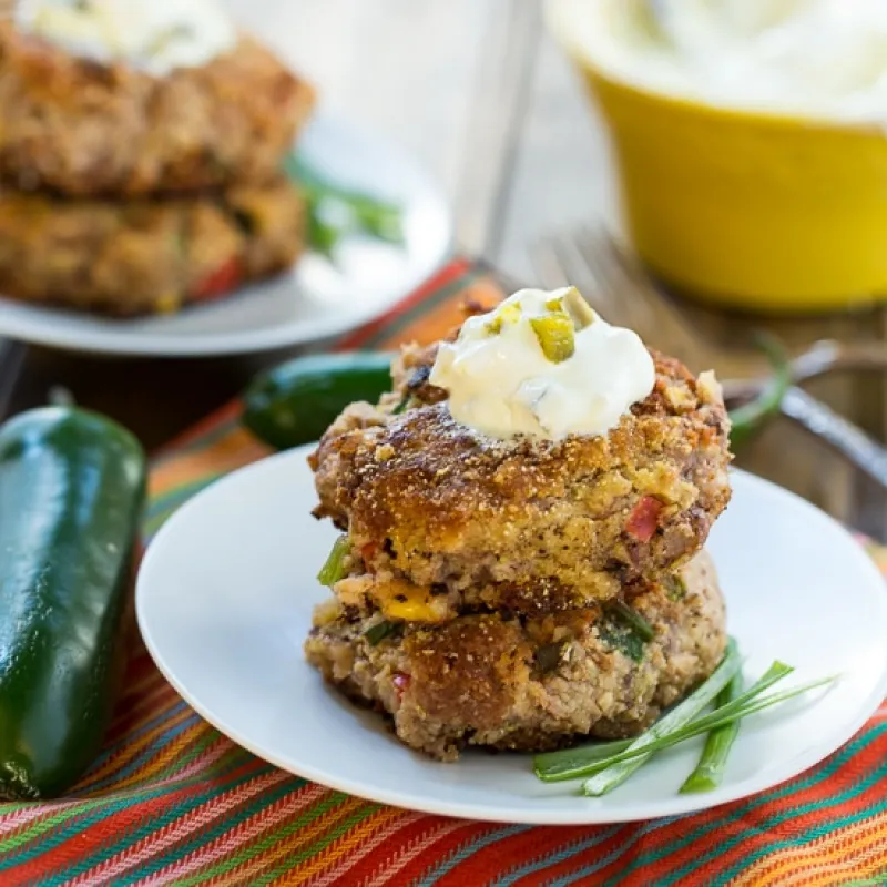 Jalapeno Black-Eyed Pea Cakes