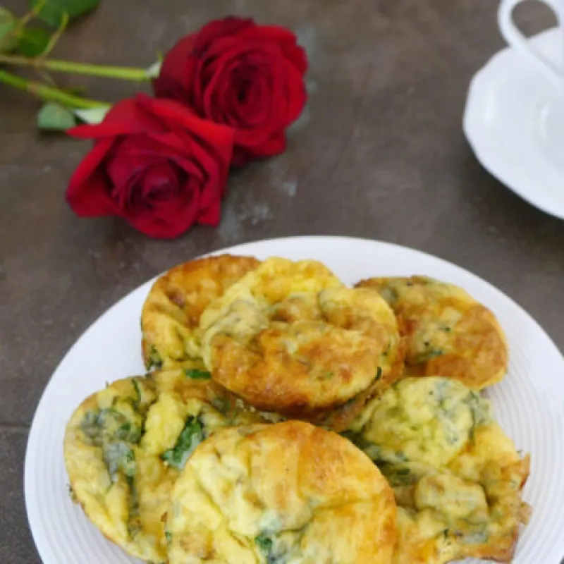 Low Carb Layered Breakfast Muffins