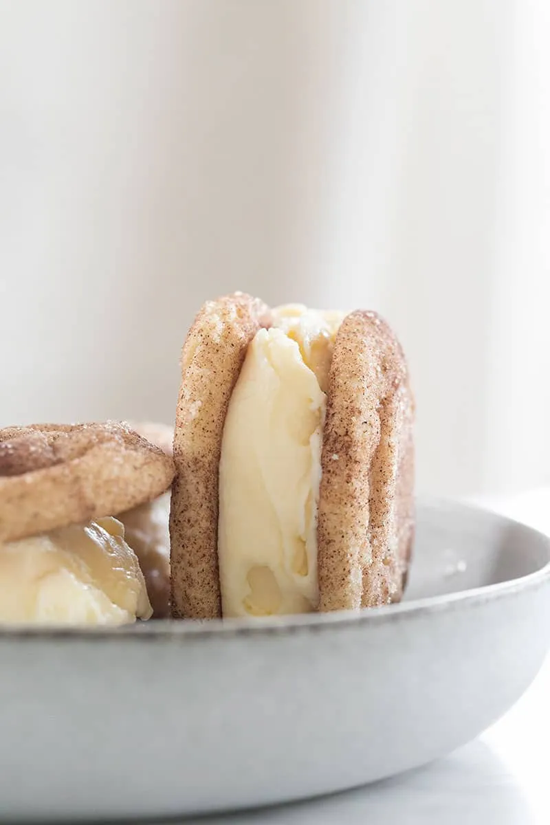 Snickerdoodle Ice Cream Sandwiches