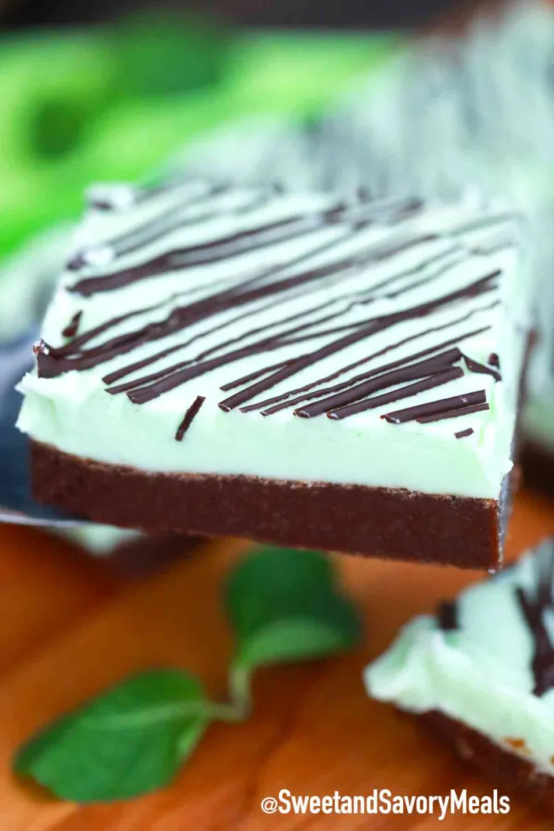 Irish Mint Brownies