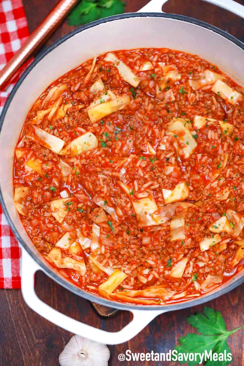 Unstuffed Cabbage Rolls