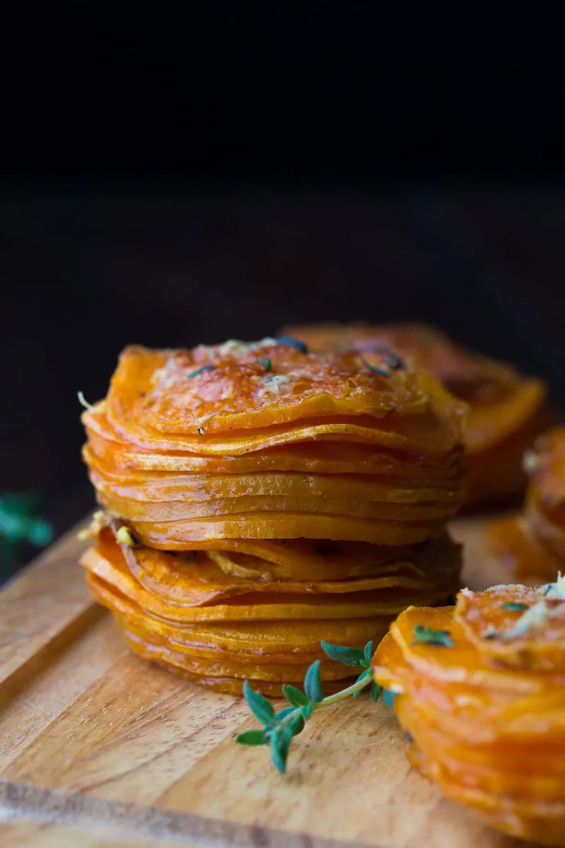 Herbed Sweet Potato Stacks