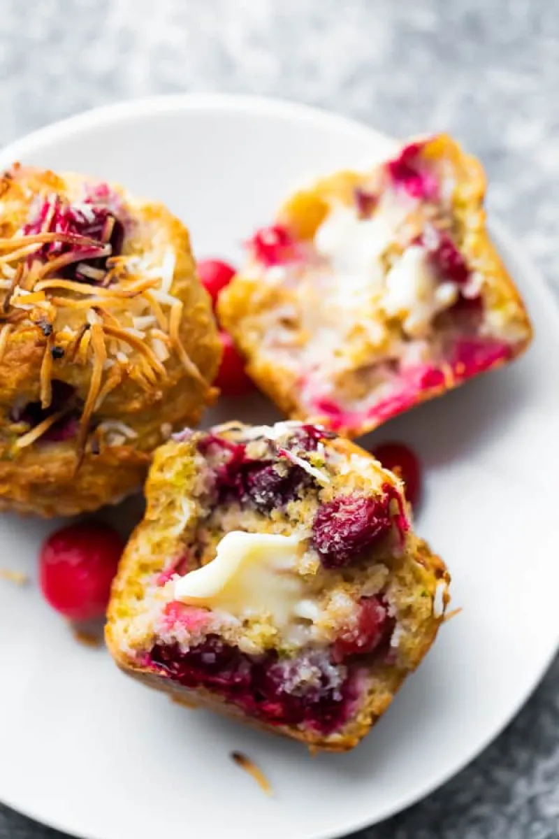 Coconut Cranberry Muffins (1 bowl)