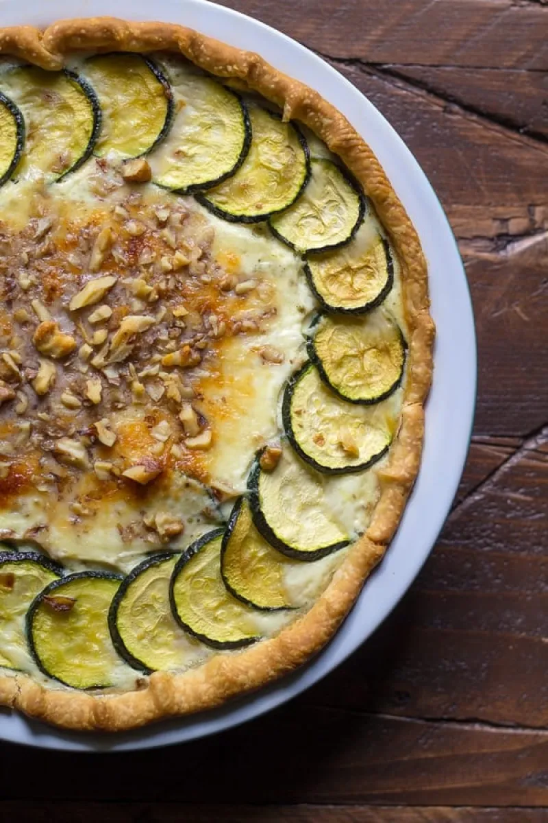 Zucchini Ricotta Quiche