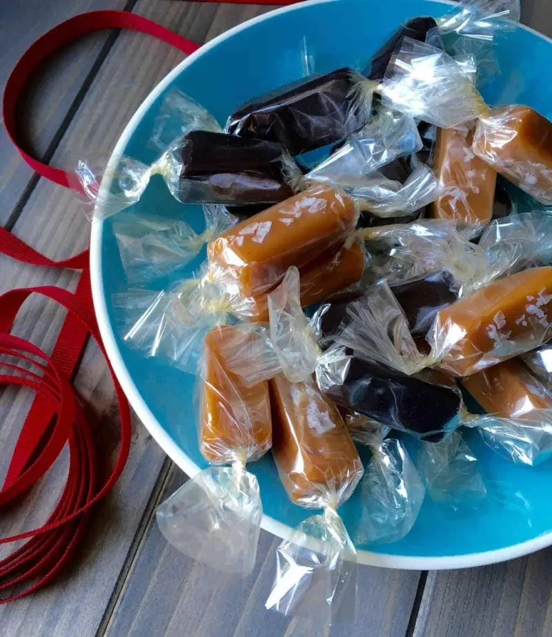 Vanilla Bean Salted Caramels