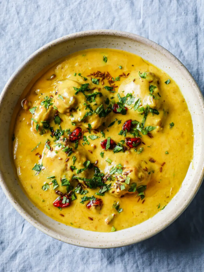 Punjabi Kadhi Pakora (Stovetop and Instant Pot)