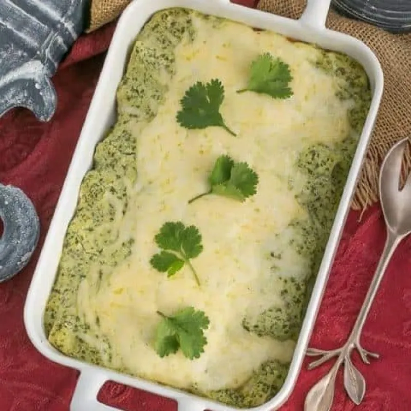 Enchiladas Suizas or Chicken Enchiladas