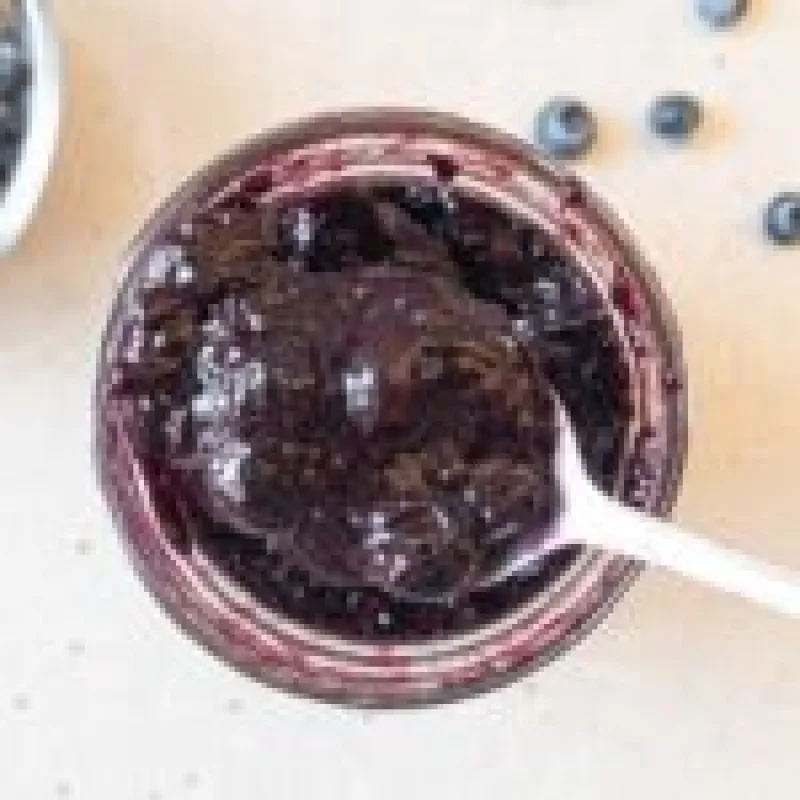 3-Ingredient Blueberry Chia Jam (refined sugar free)