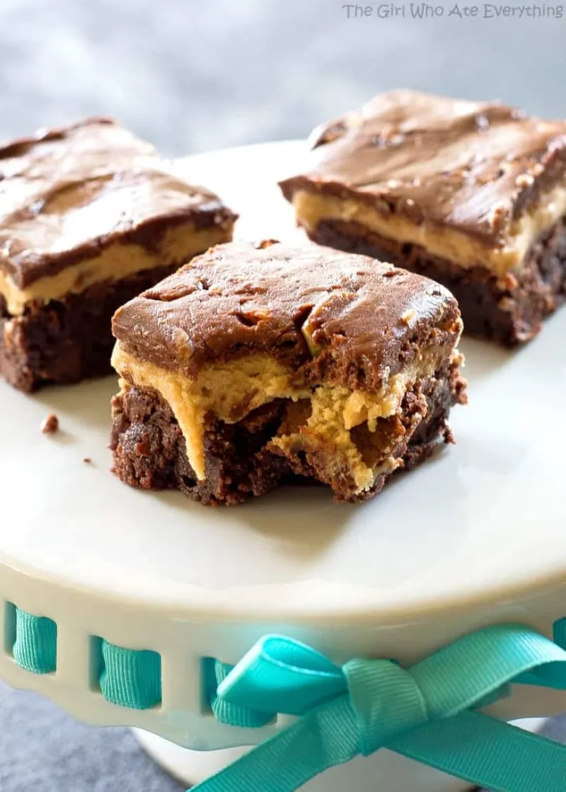 Turtle Buckeye Brownies