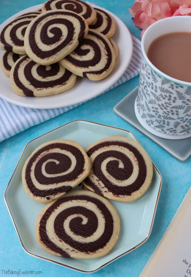 Chocolate & Vanilla Pinwheel Biscuits