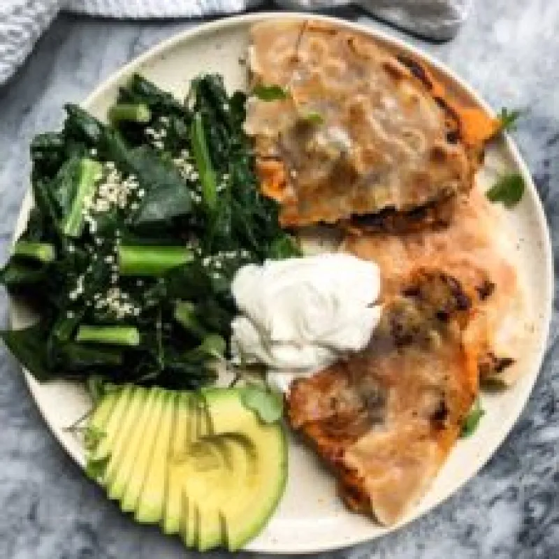 Vegan Sweet Potato Quesadilla