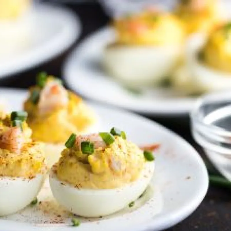 Shrimp Deviled Eggs