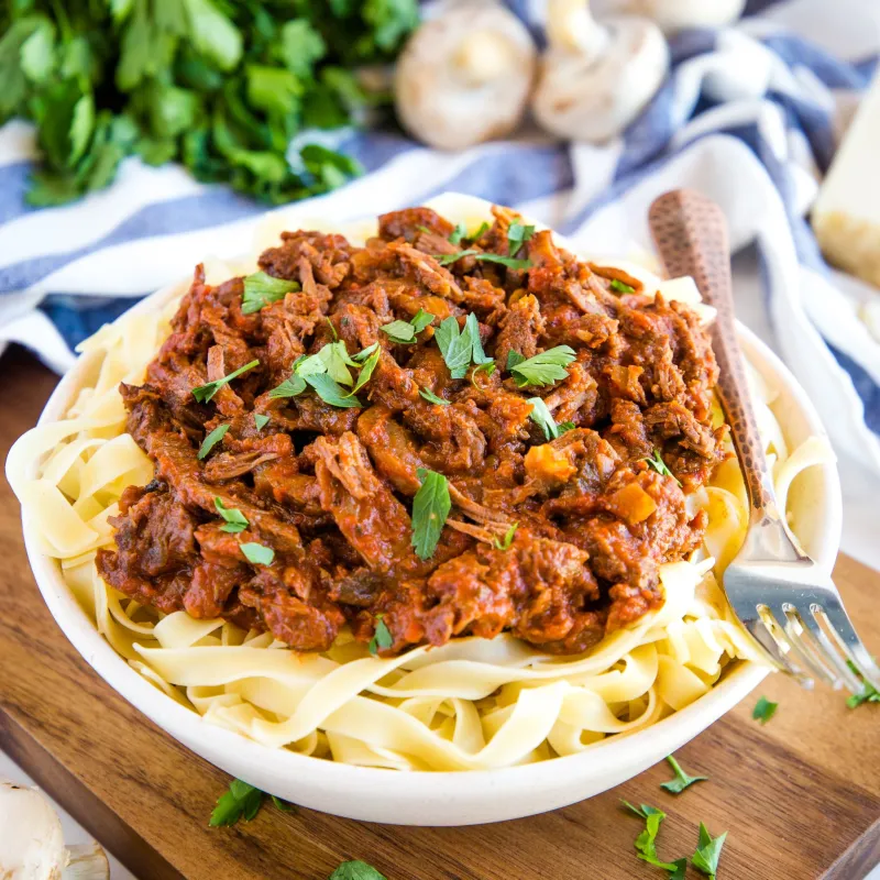 Easy Slow Cooker Beef Ragu