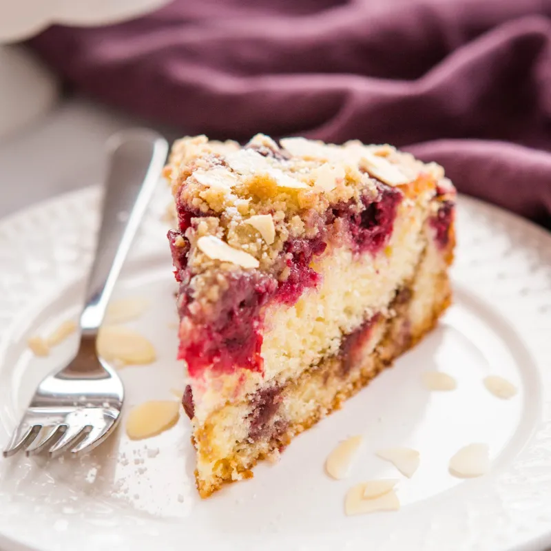 Cherry Almond Coffee Cake