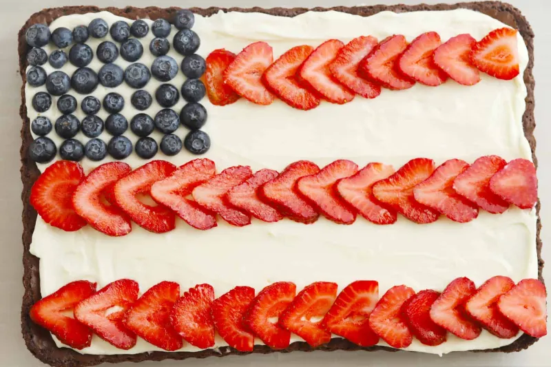 American Flag Brownies Recipe