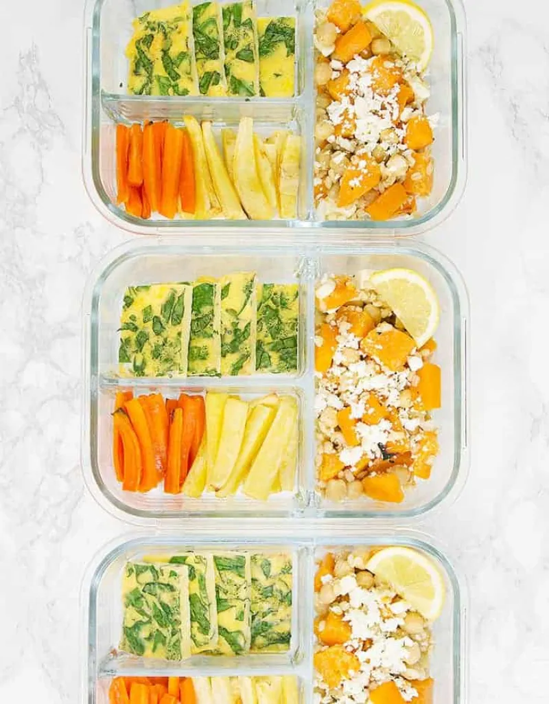 ROASTED WINTER VEGETABLE SALAD MEAL PREP