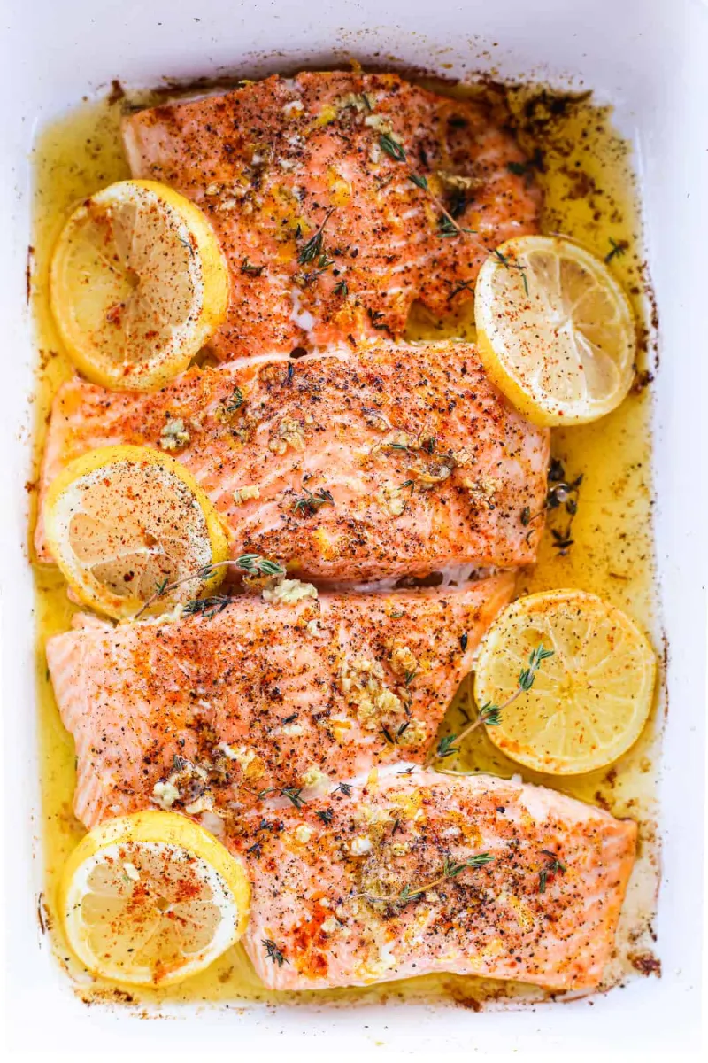 Easy Lemon-Thyme Roasted Salmon
