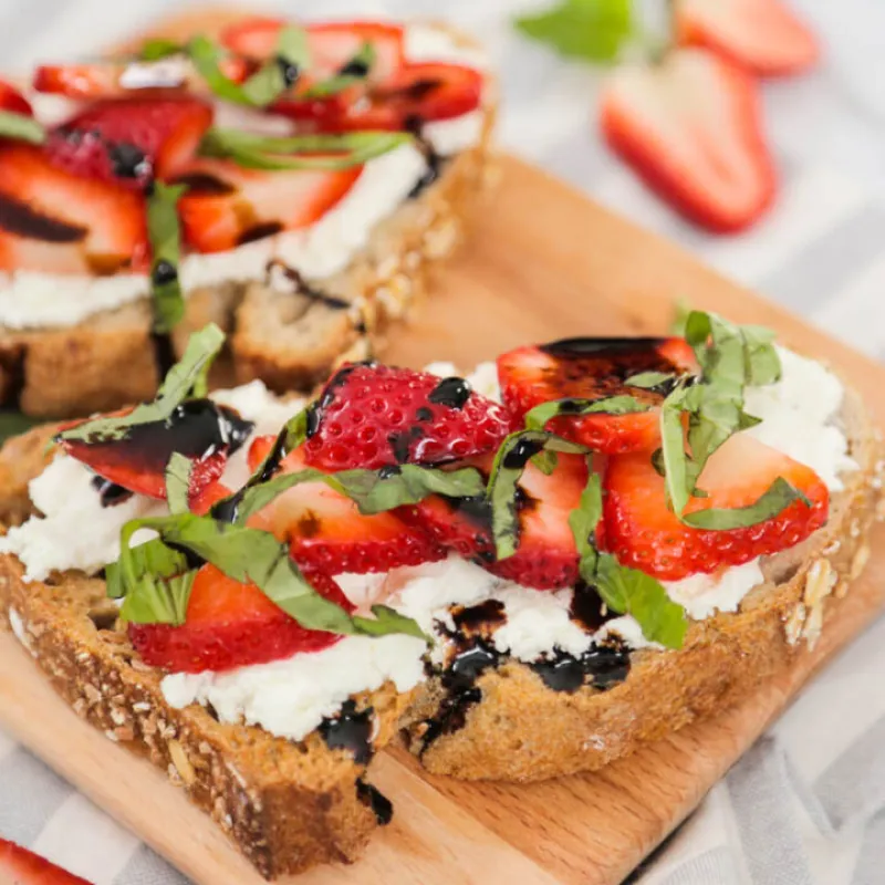Strawberry Basil Toast
