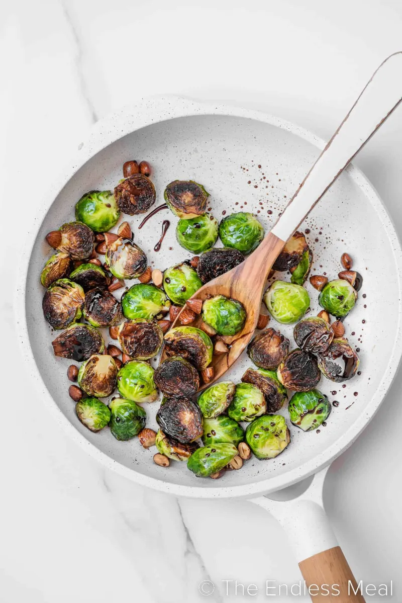Pan Seared Brussels Sprouts Recipe