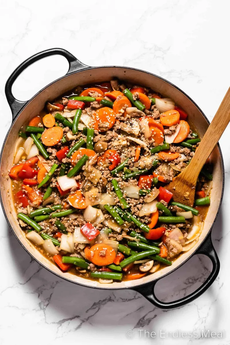 Ground Pork Stir Fry Recipe