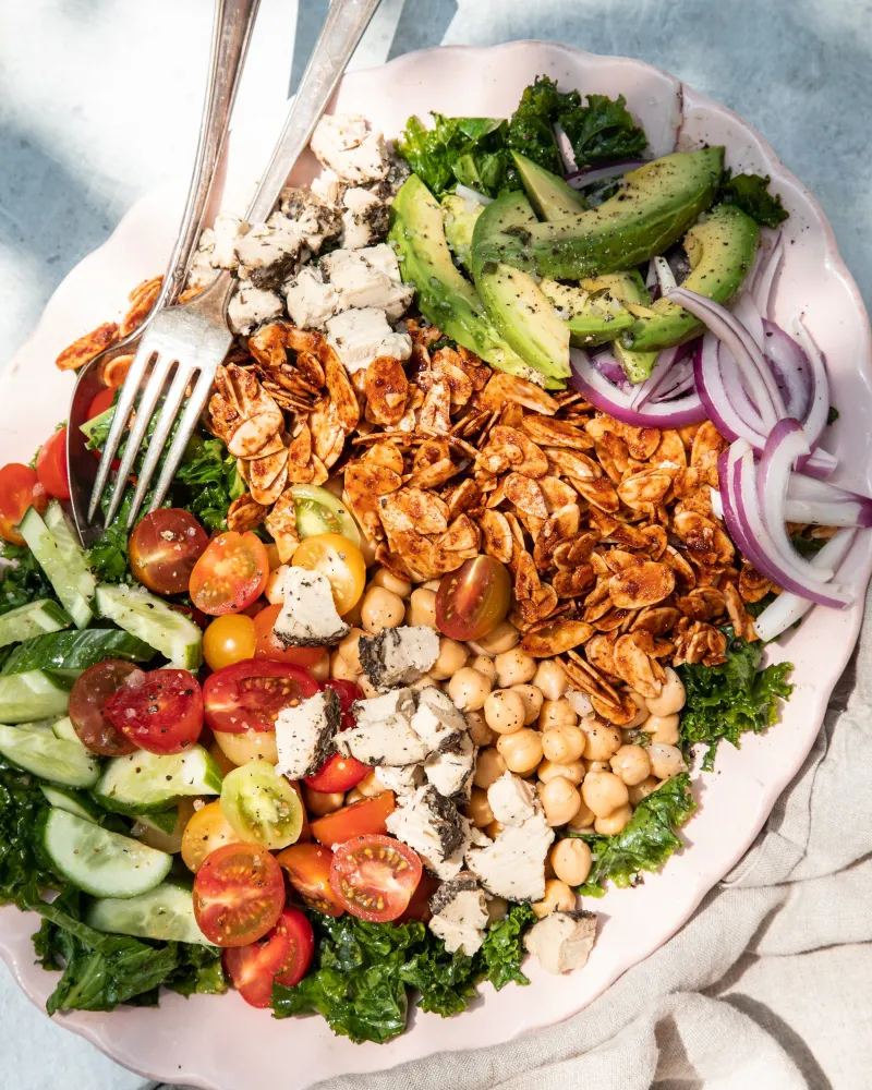 Vegan Kale Cobb Salad