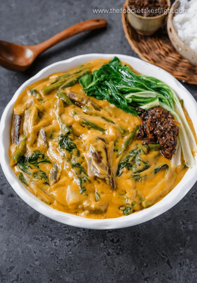 Vegan Filipino Vegetable Peanut Stew or Kare-Kare (Kare-Kareng Gulay)