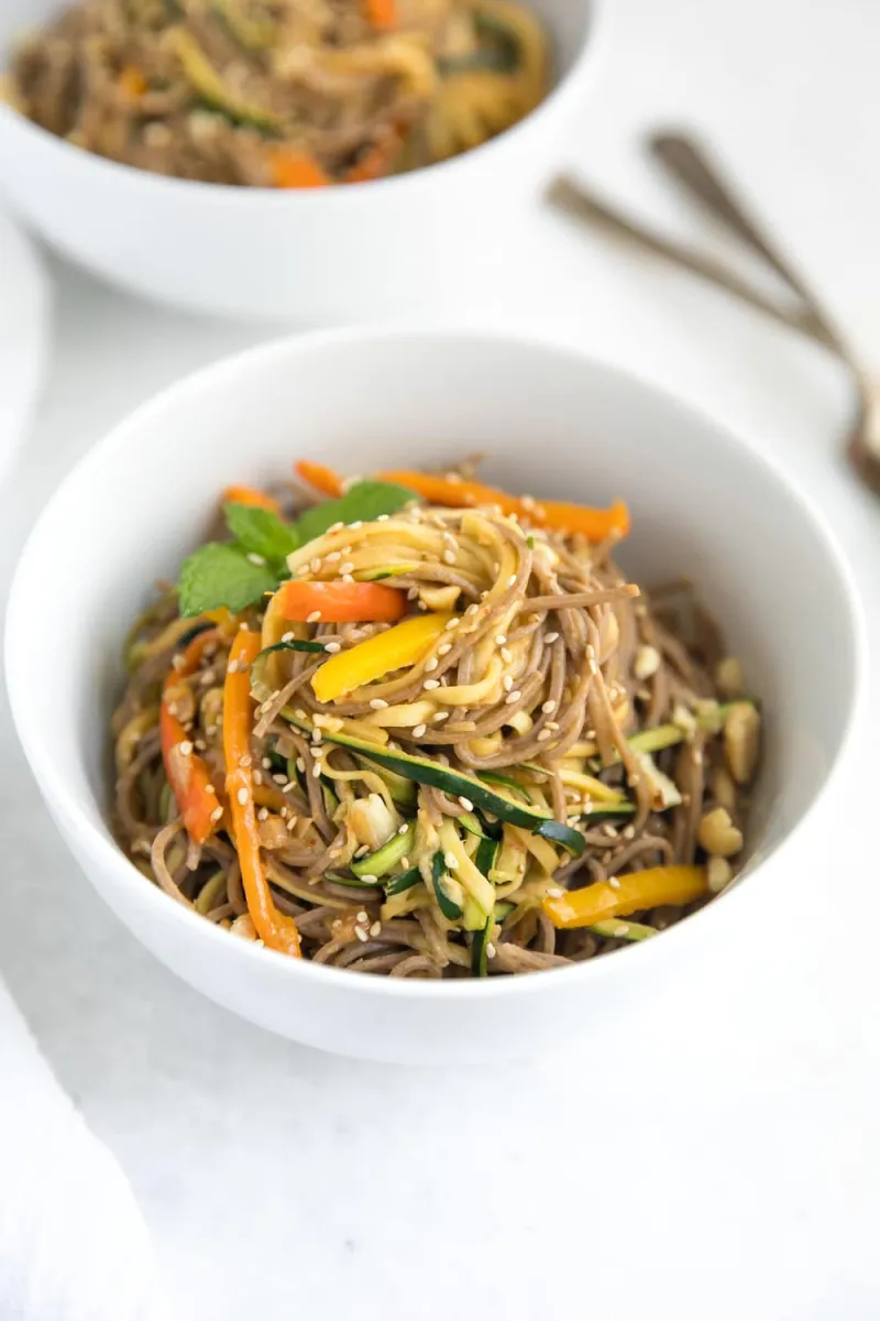 Spicy Peanut Soba Noodles Recipe