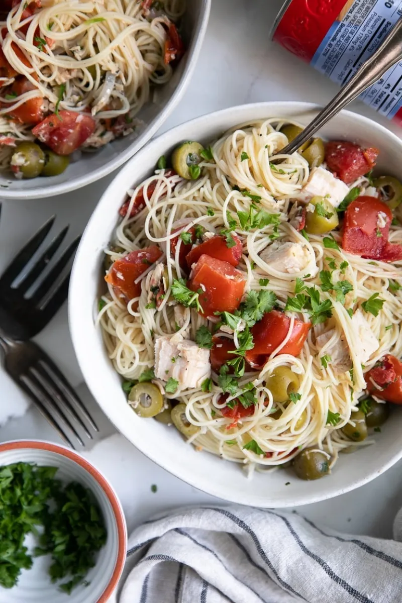 15 Minute Chicken and Angel Hair Pasta Recipe