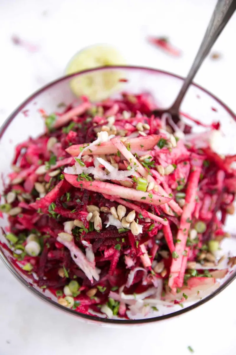 Crunchy Beet and Kohlrabi Salad Recipe