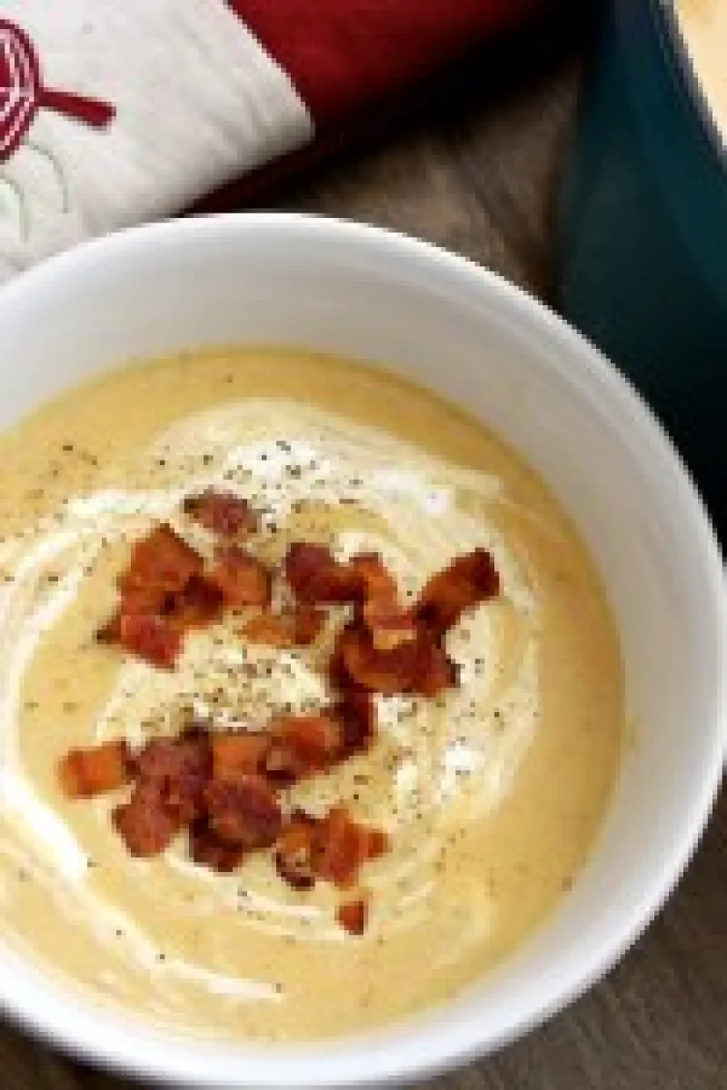 Potato Pumpkin Soup with Bacon