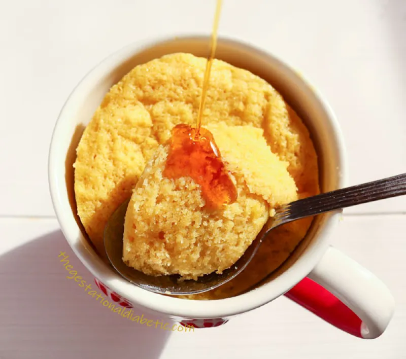 Coconut Maple Rum Mug Cake