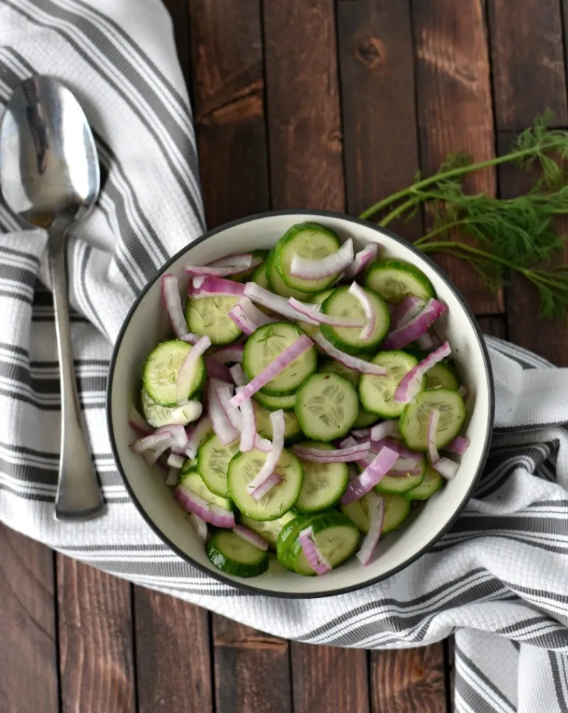 Easy Swedish Cucumber Salad