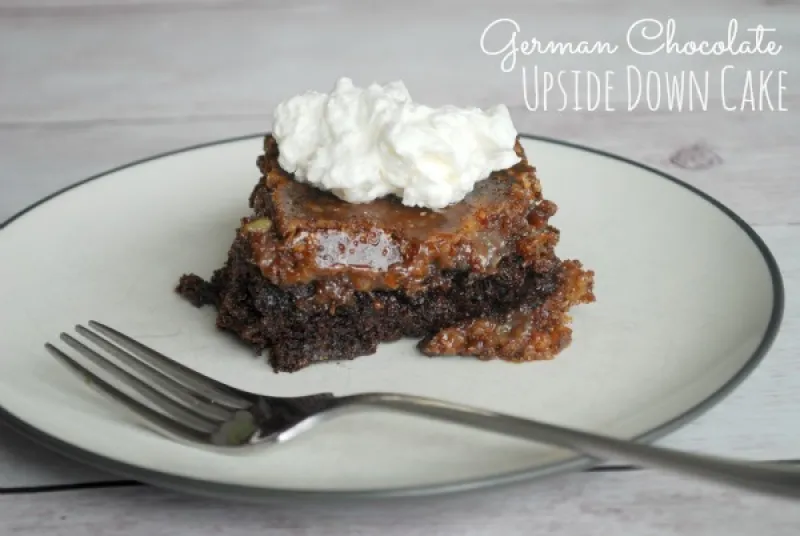 German Chocolate Upside Down Cake