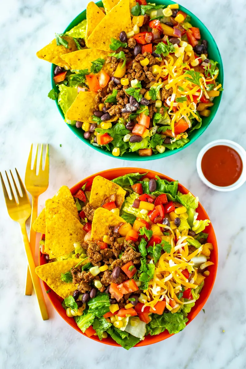 The Best Dorito Taco Salad {Quick + Easy}