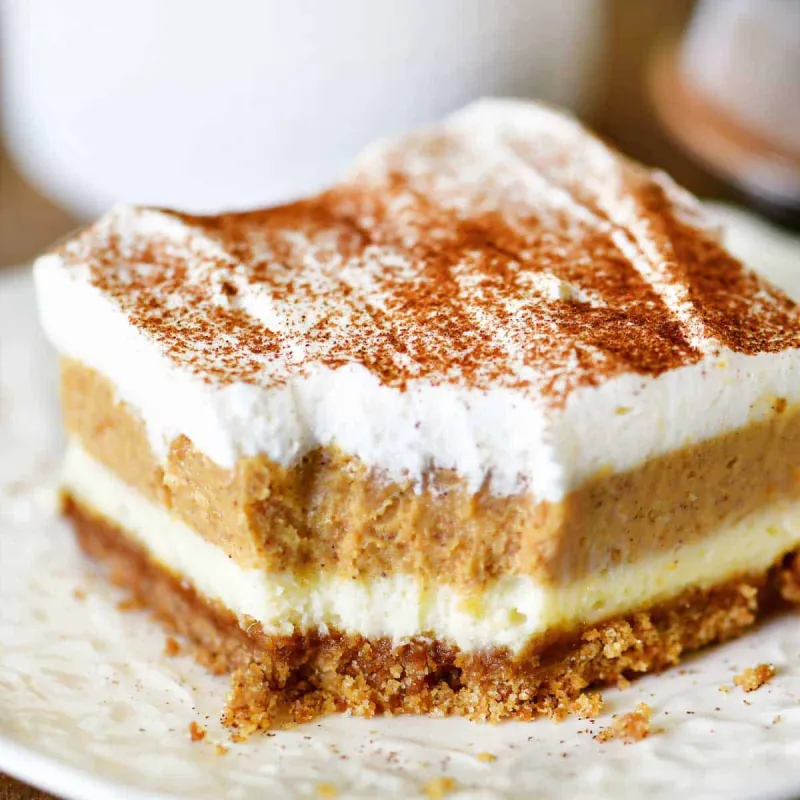 Pumpkin Cheesecake Bars