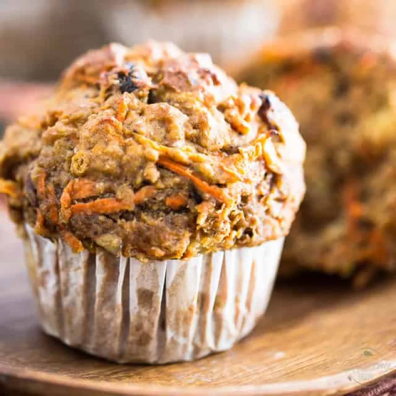 No Sugar Added Carrot Muffins