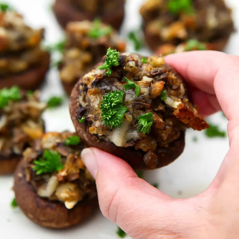 Vegan Stuffed Mushrooms